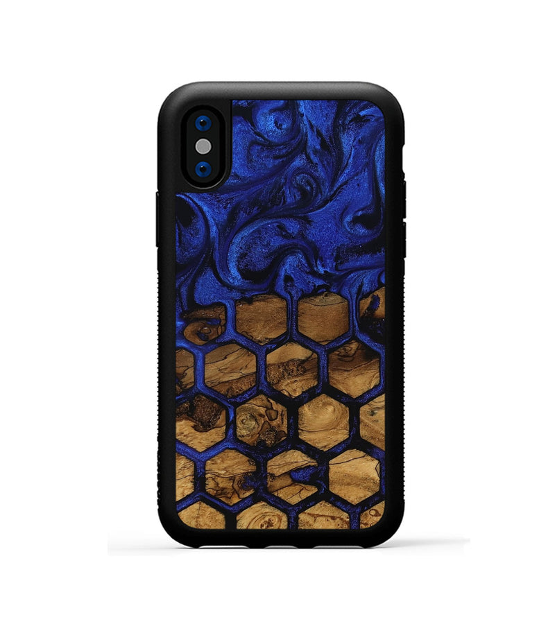 iPhone Xs Wood Phone Case - Tamara (Ancient Olive, 818709)