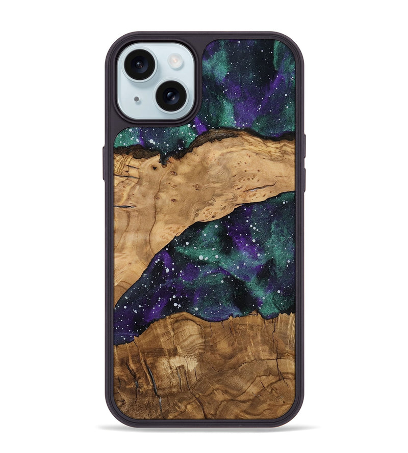 iPhone 15 Plus Wood Phone Case - Sherlyn (Ancient Olive, 818710)