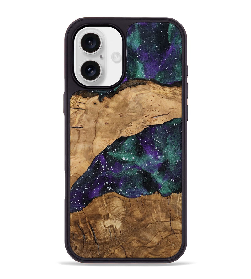 iPhone 16 Plus Wood Phone Case - Sherlyn (Ancient Olive, 818710)