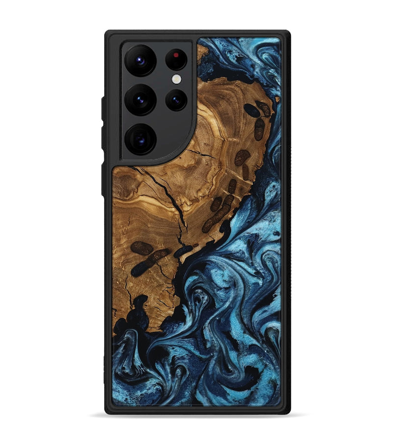 Galaxy S22 Ultra Wood Phone Case - Vicky (Ancient Olive, 818711)
