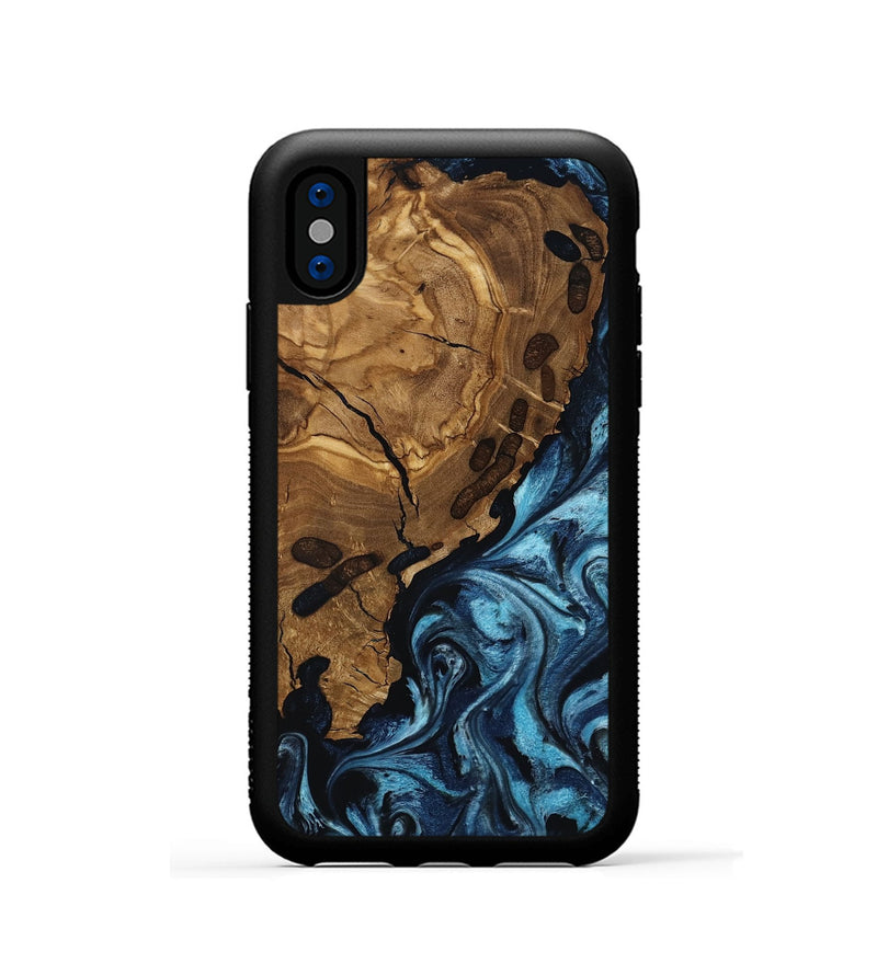 iPhone Xs Wood Phone Case - Vicky (Ancient Olive, 818711)
