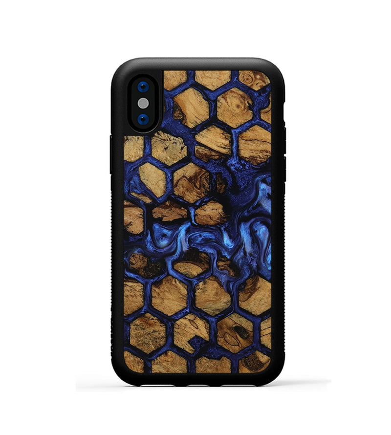 iPhone Xs Wood Phone Case - Alva (Ancient Olive, 818713)