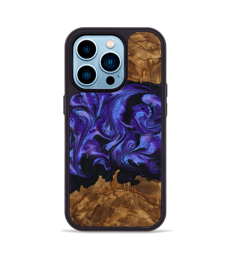 iPhone 14 Pro Wood Phone Case - Lionel (Ancient Olive, 818715)