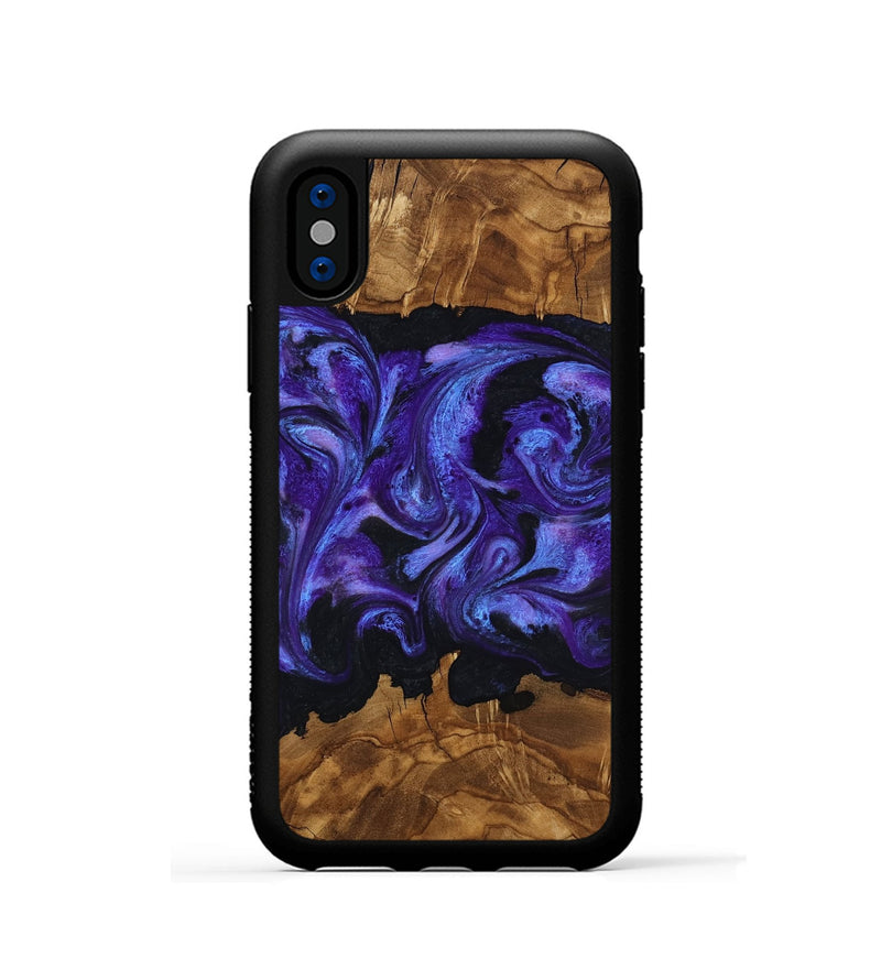iPhone Xs Wood Phone Case - Lionel (Ancient Olive, 818715)