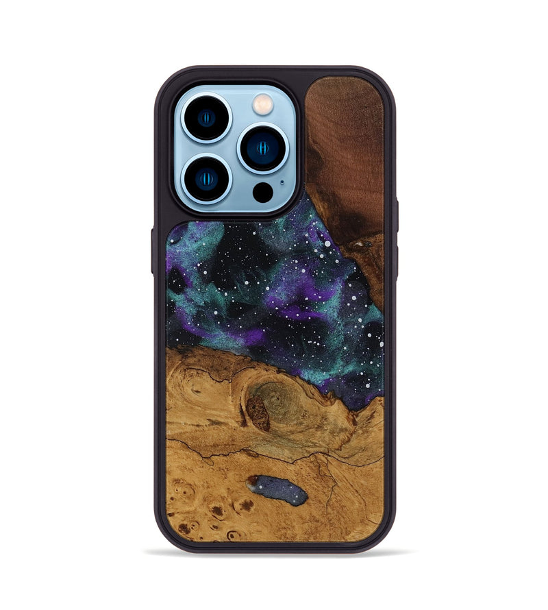 iPhone 14 Pro Wood Phone Case - Leandra (Ancient Olive, 818717)