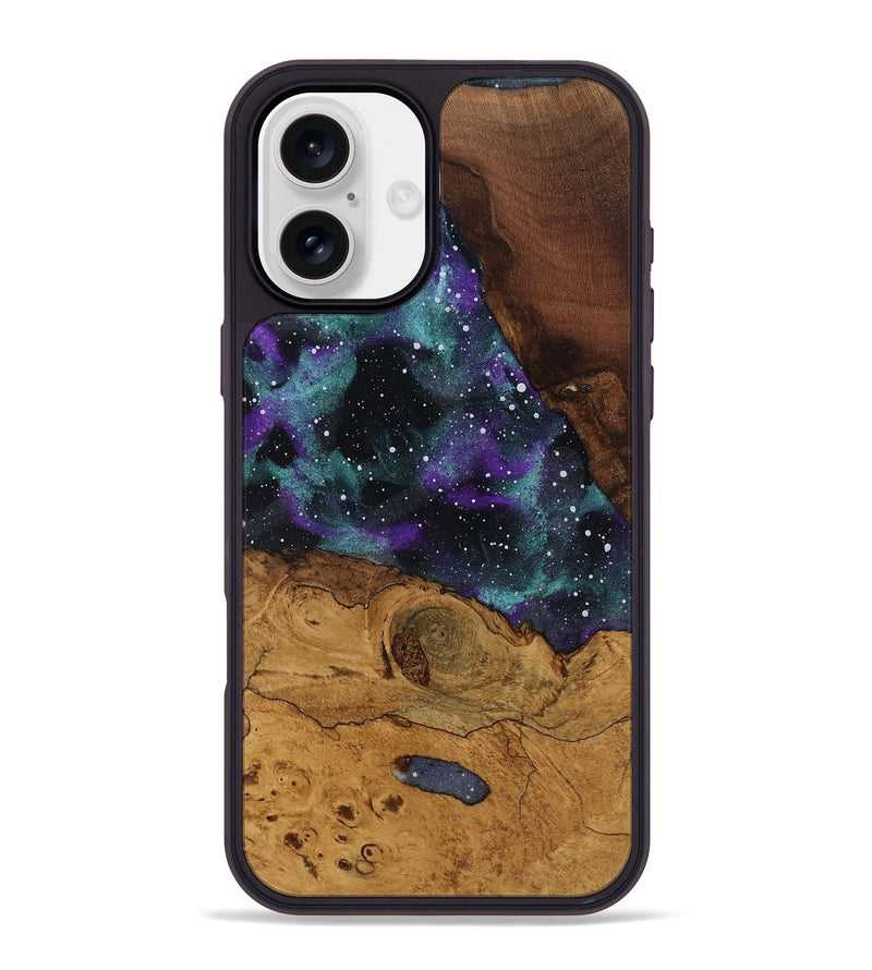 iPhone 16 Plus Wood Phone Case - Leandra (Ancient Olive, 818717)