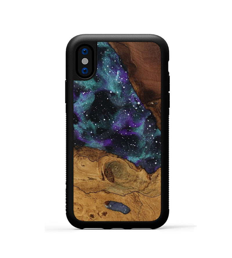 iPhone Xs Wood Phone Case - Leandra (Ancient Olive, 818717)