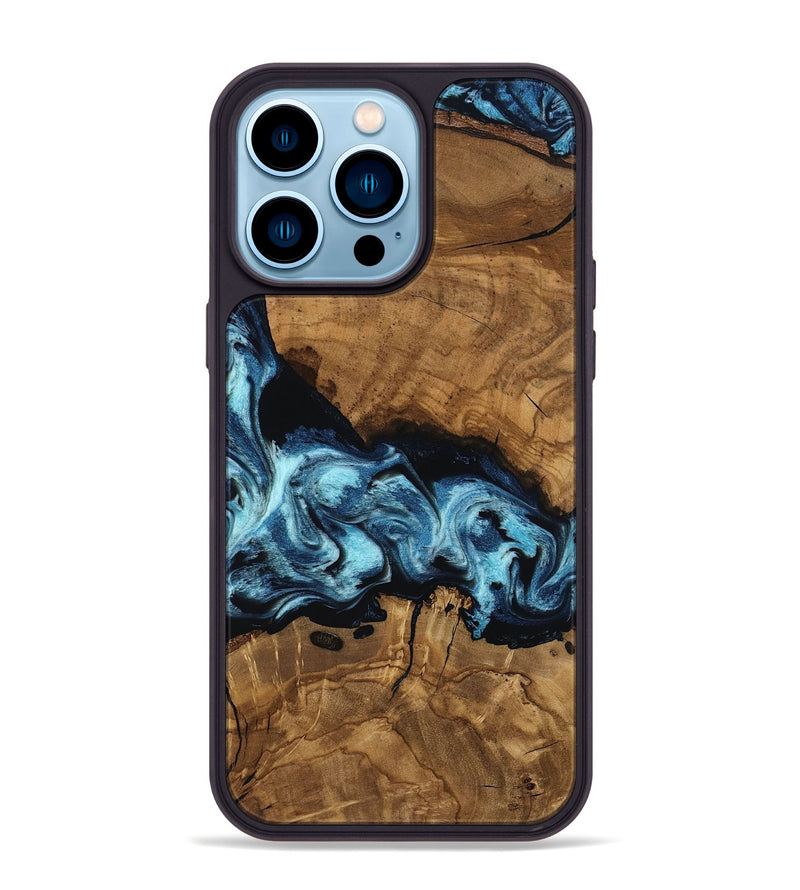 iPhone 14 Pro Max Wood Phone Case - Monty (Ancient Olive, 818719)