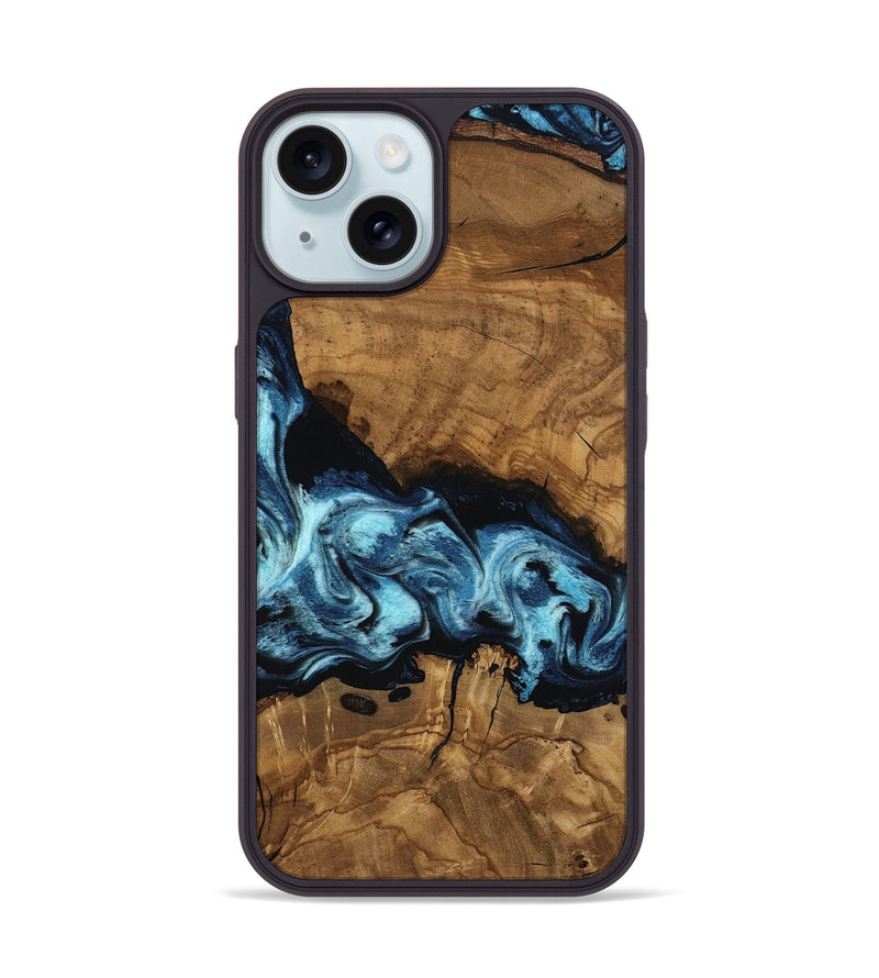 iPhone 15 Wood Phone Case - Monty (Ancient Olive, 818719)
