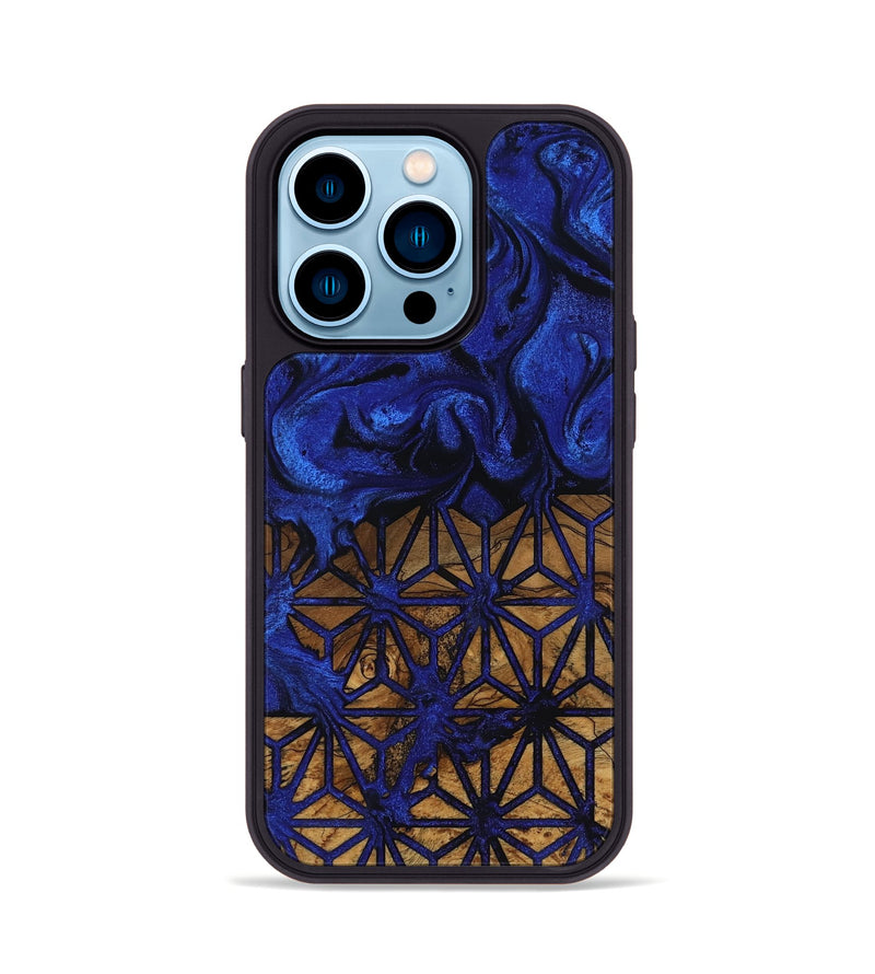 iPhone 14 Pro Wood Phone Case - Haylie (Ancient Olive, 818720)