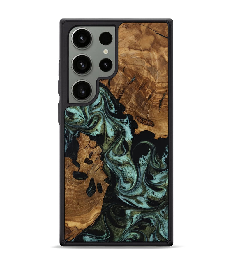 Galaxy S24 Ultra Wood Phone Case - Aleah (Ancient Olive, 818721)