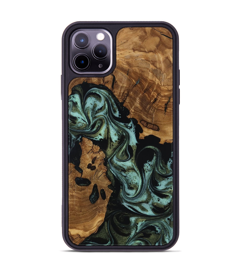 iPhone 11 Pro Max Wood Phone Case - Aleah (Ancient Olive, 818721)