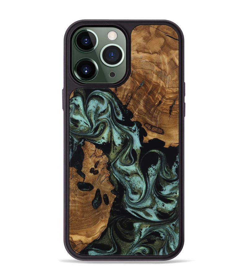 iPhone 13 Pro Max Wood Phone Case - Aleah (Ancient Olive, 818721)