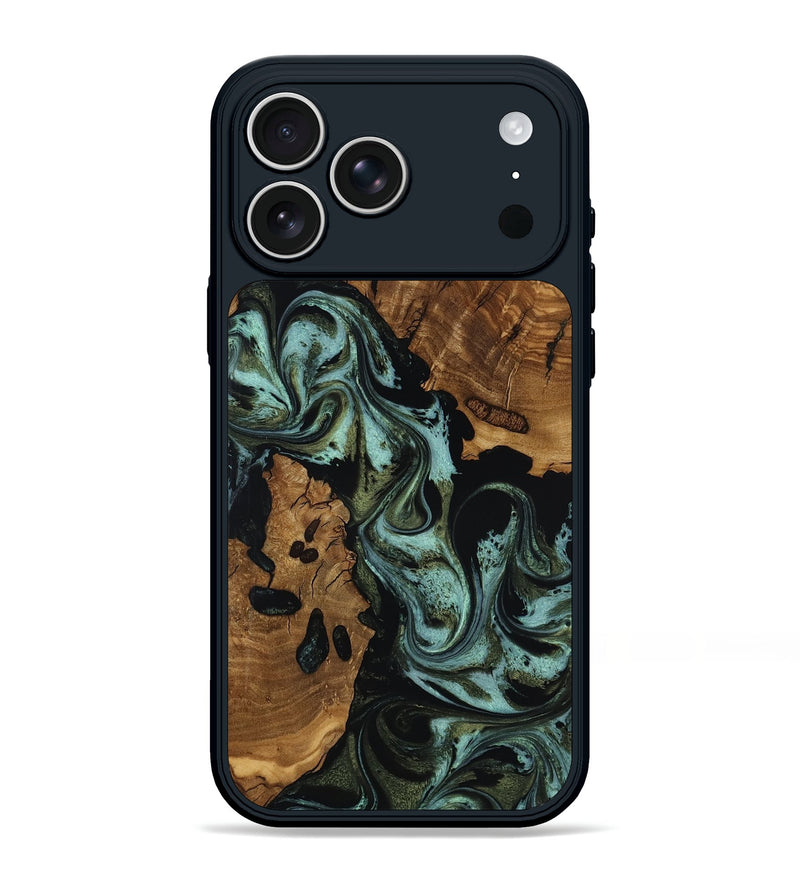 iPhone 17 Pro Max Wood Phone Case - Aleah (Ancient Olive, 818721)