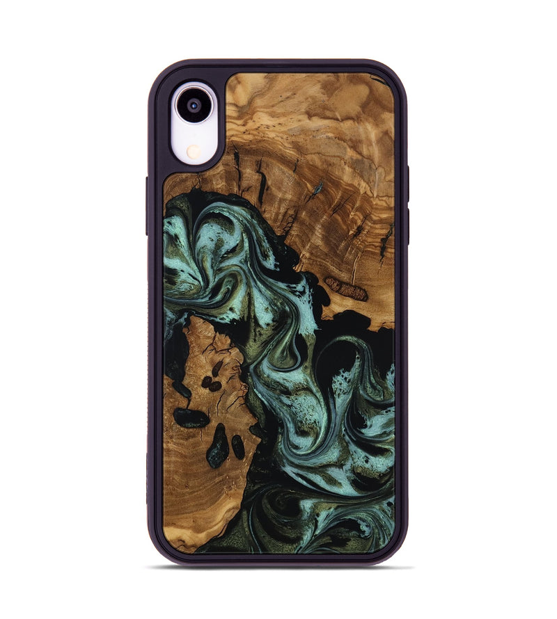 iPhone Xr Wood Phone Case - Aleah (Ancient Olive, 818721)