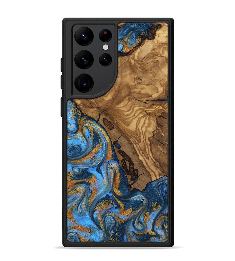 Galaxy S22 Ultra Wood Phone Case - Quiana (Ancient Olive, 818722)