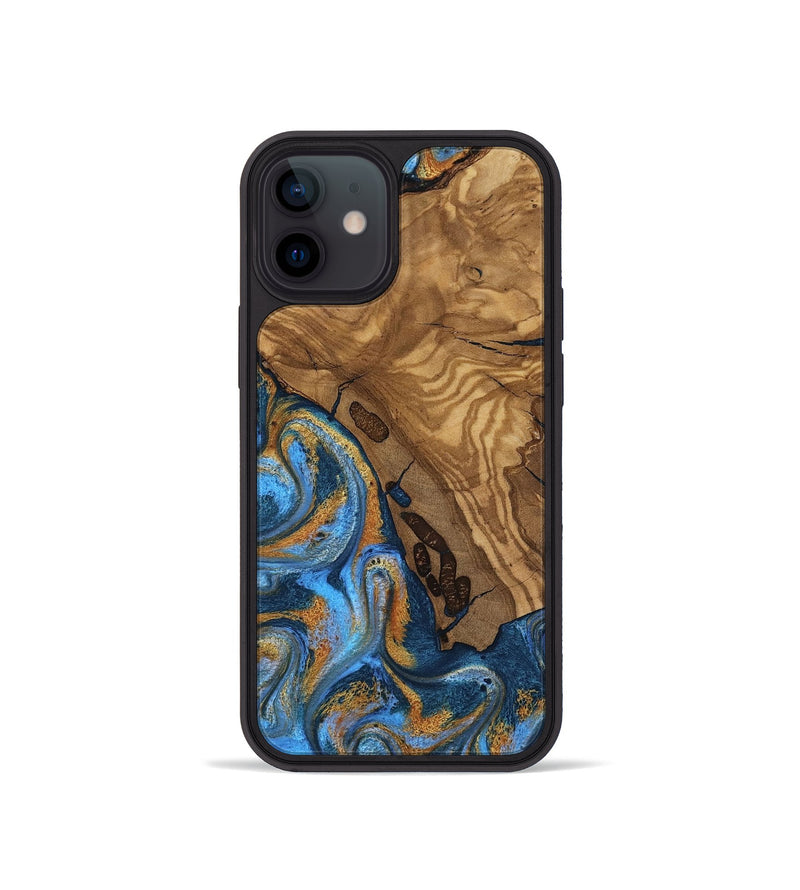 iPhone 12 mini Wood Phone Case - Quiana (Ancient Olive, 818722)