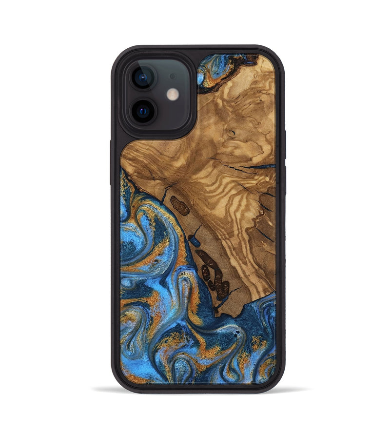 iPhone 12 Wood Phone Case - Quiana (Ancient Olive, 818722)