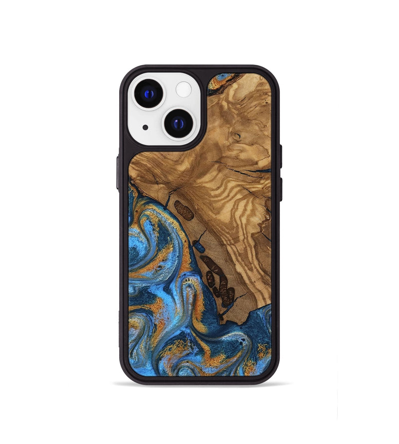 iPhone 13 mini Wood Phone Case - Quiana (Ancient Olive, 818722)