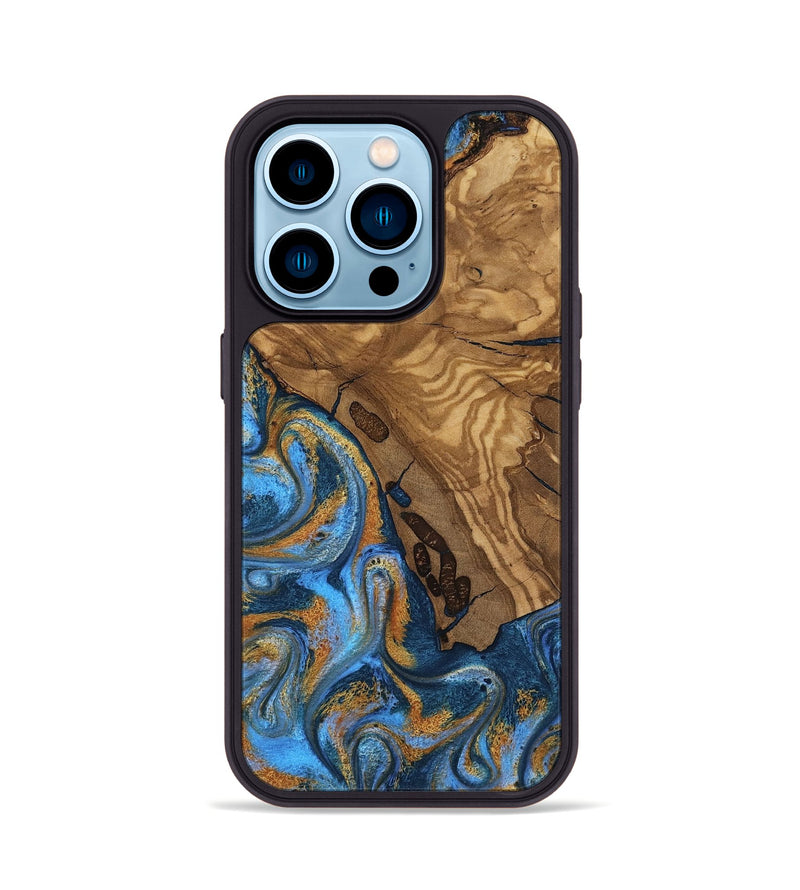iPhone 14 Pro Wood Phone Case - Quiana (Ancient Olive, 818722)