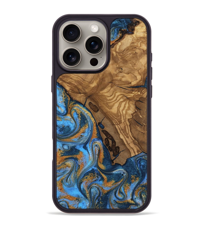 iPhone 16 Pro Max Wood Phone Case - Quiana (Ancient Olive, 818722)