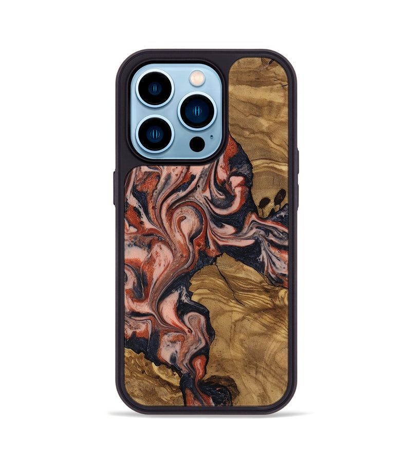 iPhone 14 Pro Wood Phone Case - Simon (Ancient Olive, 818724)