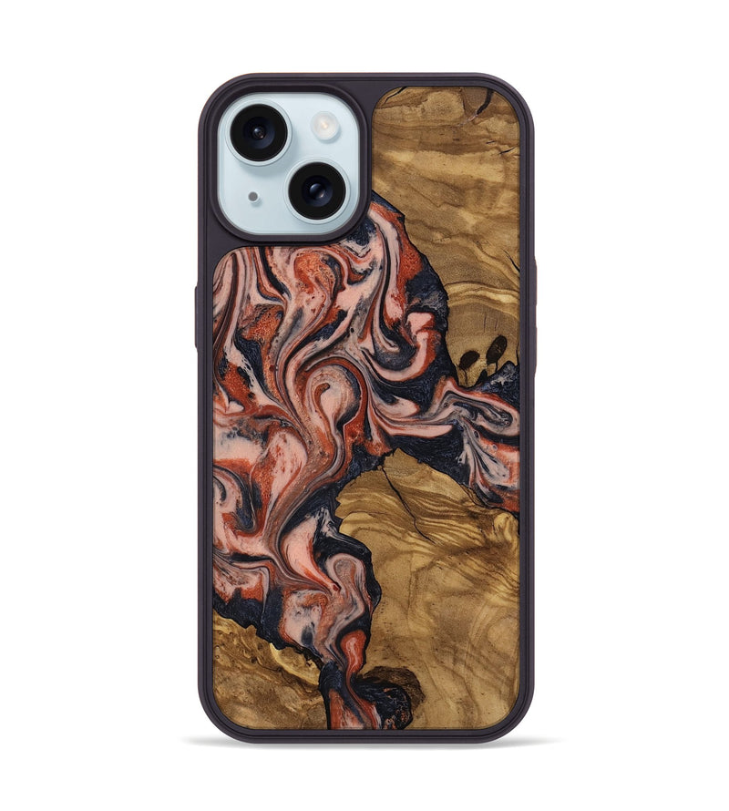 iPhone 15 Wood Phone Case - Simon (Ancient Olive, 818724)