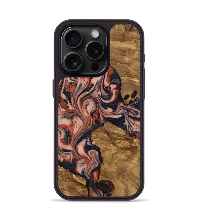 iPhone 15 Pro Wood Phone Case - Simon (Ancient Olive, 818724)