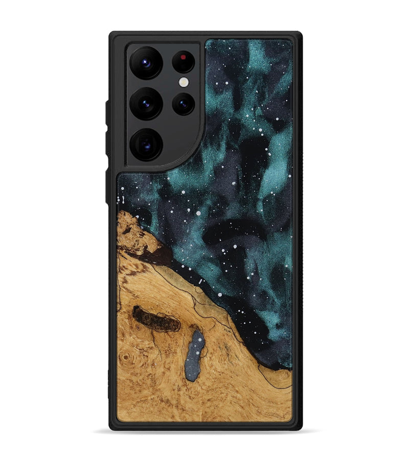 Galaxy S22 Ultra Wood Phone Case - Claudia (Ancient Olive, 818725)