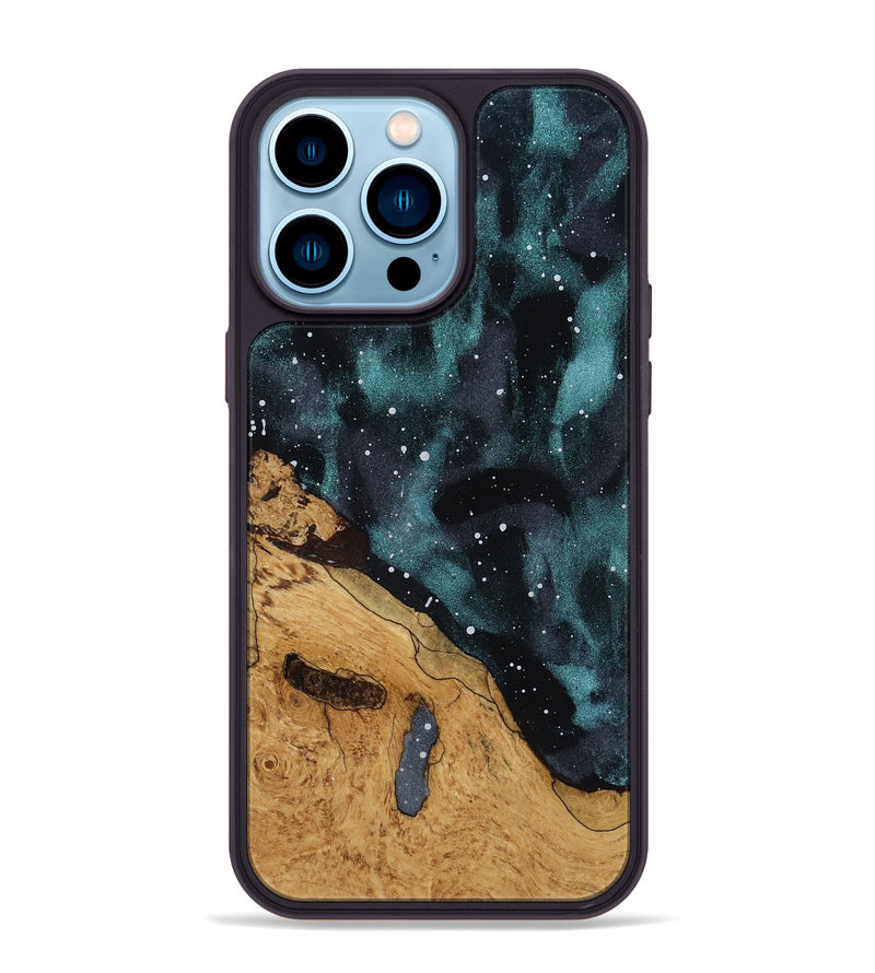 iPhone 14 Pro Max Wood Phone Case - Claudia (Ancient Olive, 818725)