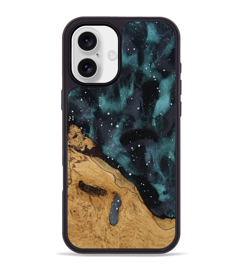 iPhone 16 Plus Wood Phone Case - Claudia (Ancient Olive, 818725)