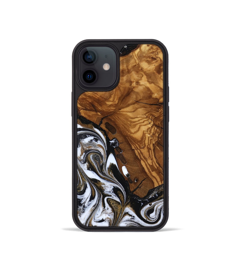 iPhone 12 mini Wood Phone Case - Darius (Ancient Olive, 818728)