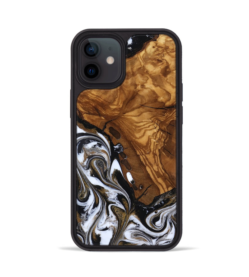 iPhone 12 Wood Phone Case - Darius (Ancient Olive, 818728)