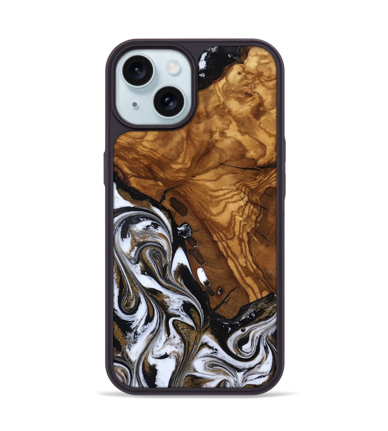 iPhone 15 Wood Phone Case - Darius (Ancient Olive, 818728)