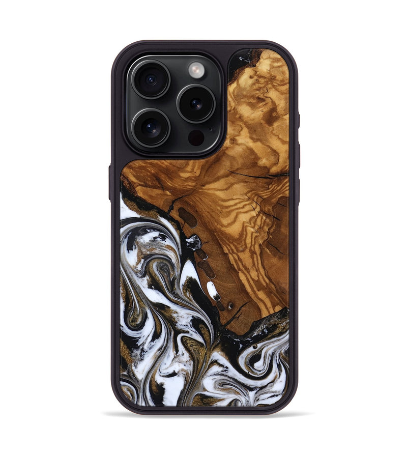 iPhone 15 Pro Wood Phone Case - Darius (Ancient Olive, 818728)