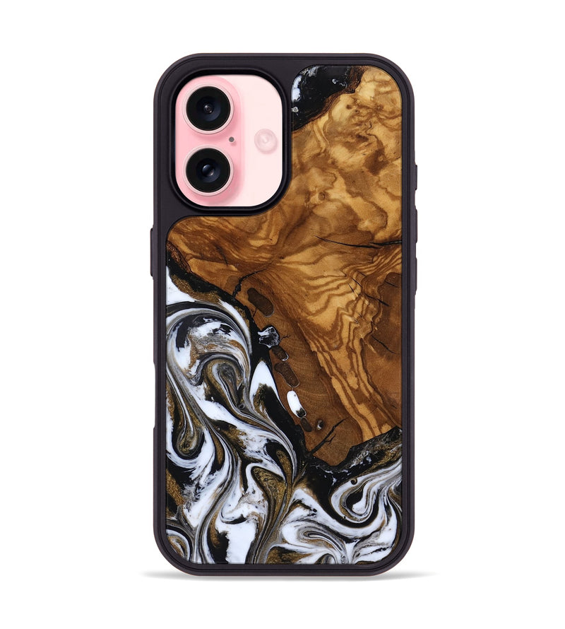 iPhone 16 Wood Phone Case - Darius (Ancient Olive, 818728)