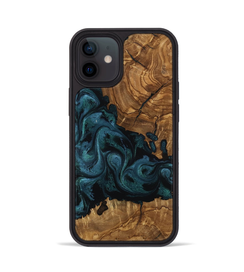 iPhone 12 Wood Phone Case - Romeo (Ancient Olive, 818729)
