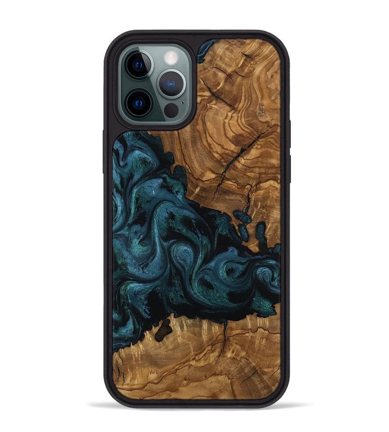 iPhone 12 Pro Max Wood Phone Case - Romeo (Ancient Olive, 818729)