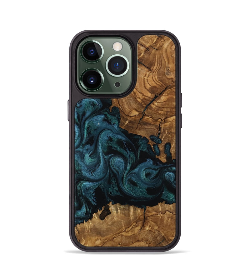 iPhone 13 Pro Wood Phone Case - Romeo (Ancient Olive, 818729)