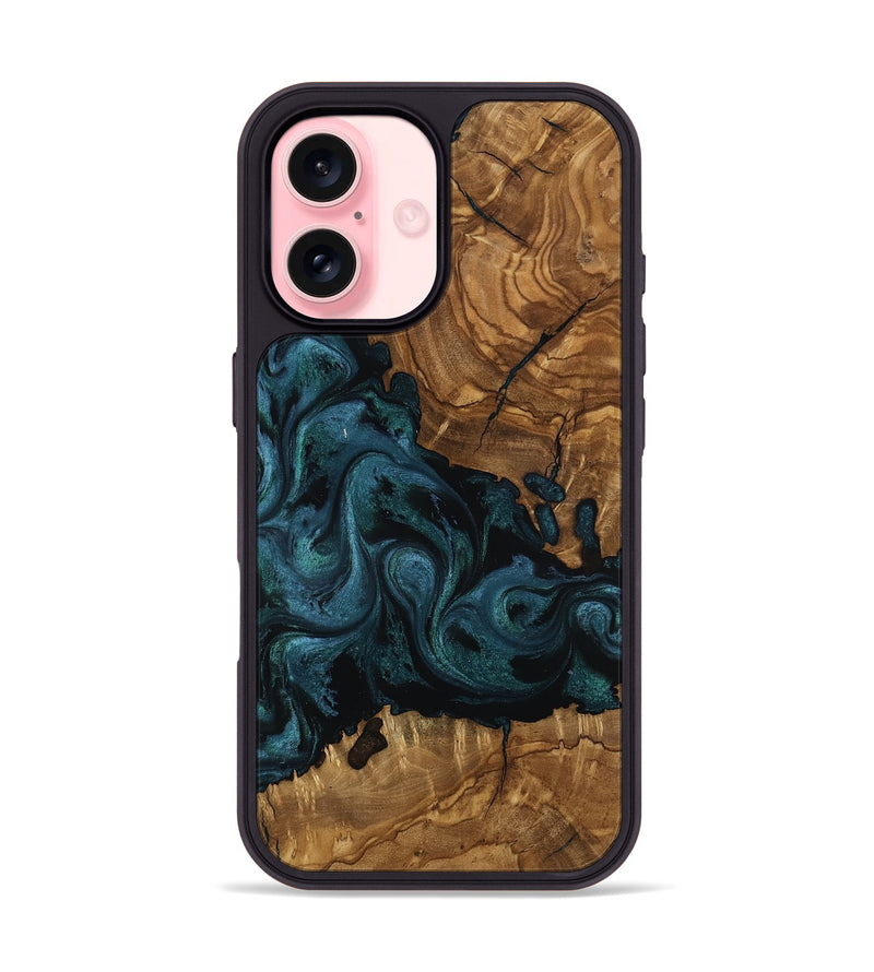 iPhone 16 Wood Phone Case - Romeo (Ancient Olive, 818729)