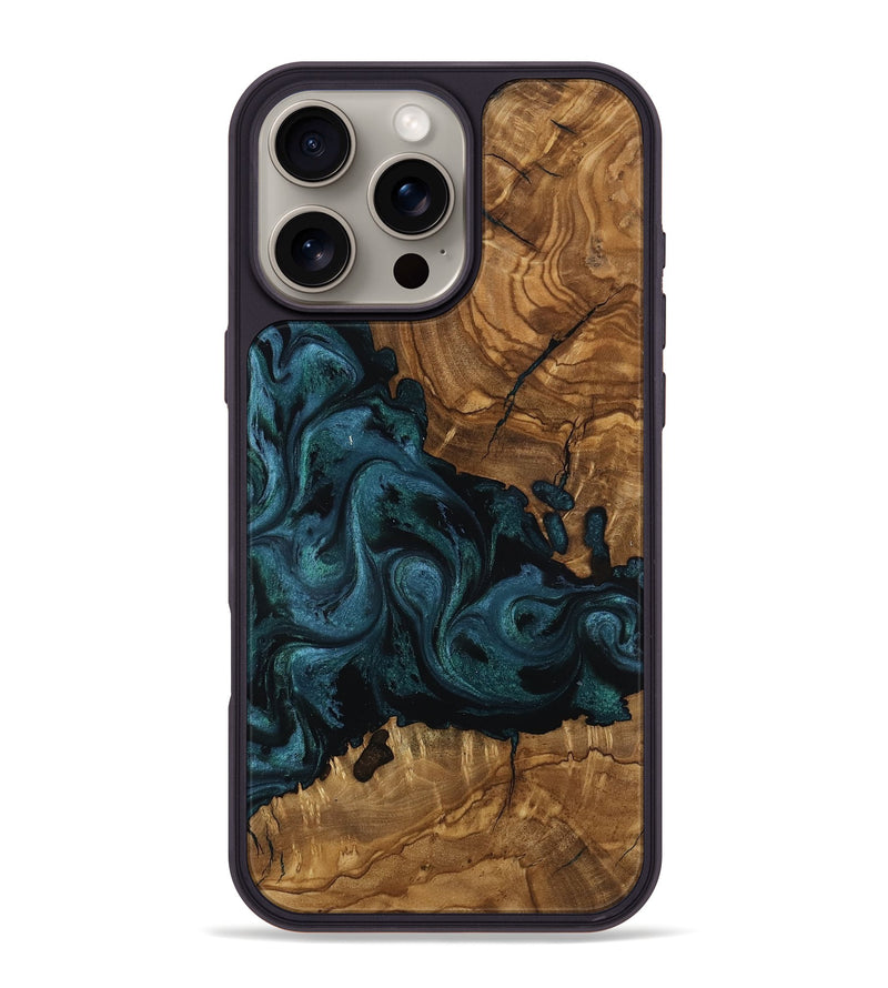 iPhone 16 Pro Max Wood Phone Case - Romeo (Ancient Olive, 818729)