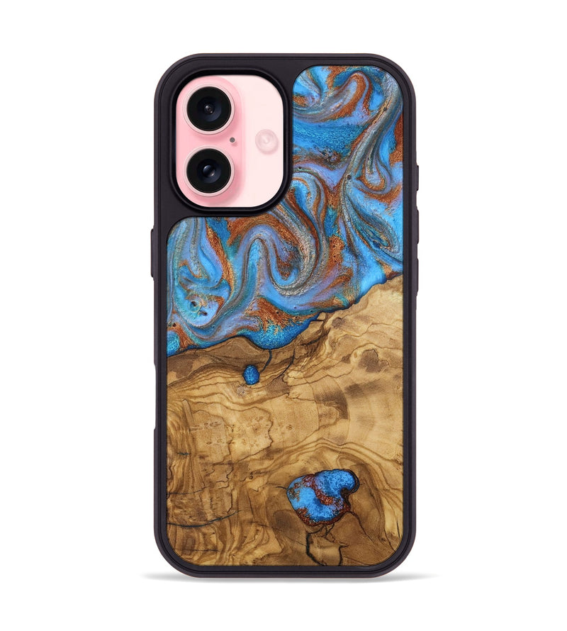 iPhone 16 Wood Phone Case - Galilea (Ancient Olive, 818735)