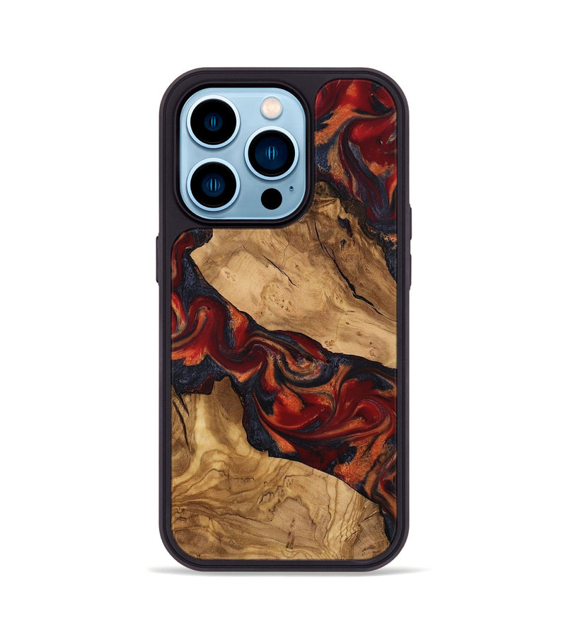 iPhone 14 Pro Wood Phone Case - Yahya (Ancient Olive, 818736)