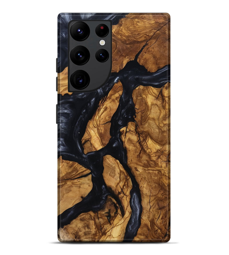 Galaxy S22 Ultra Wood Live Edge Phone Case - Jacey (Ancient Olive, 818741)