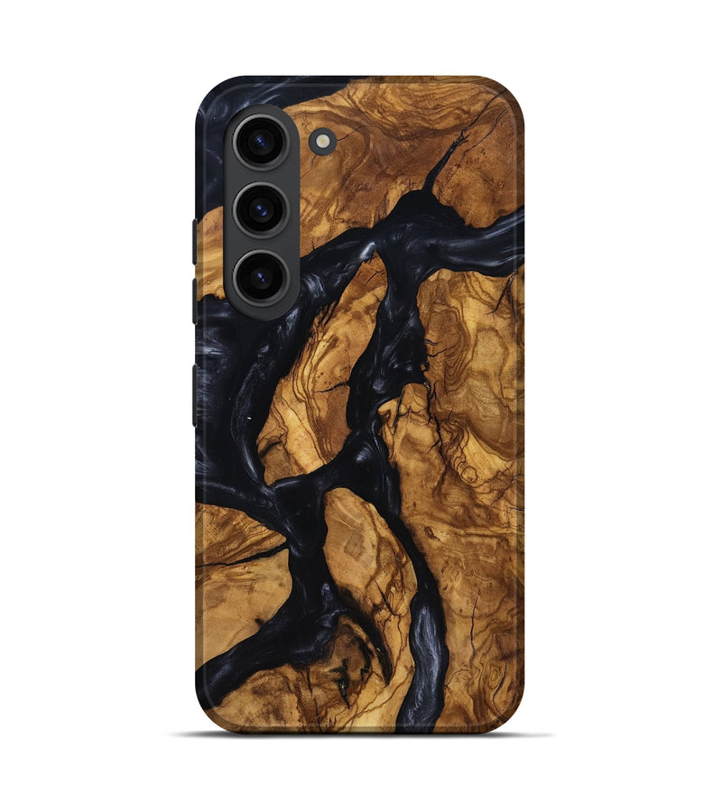 Galaxy S23 Wood Live Edge Phone Case - Jacey (Ancient Olive, 818741)