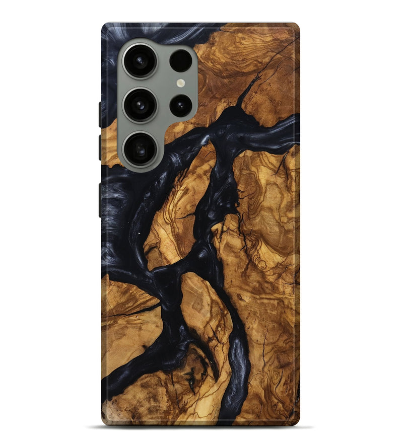 Galaxy S24 Ultra Wood Live Edge Phone Case - Jacey (Ancient Olive, 818741)