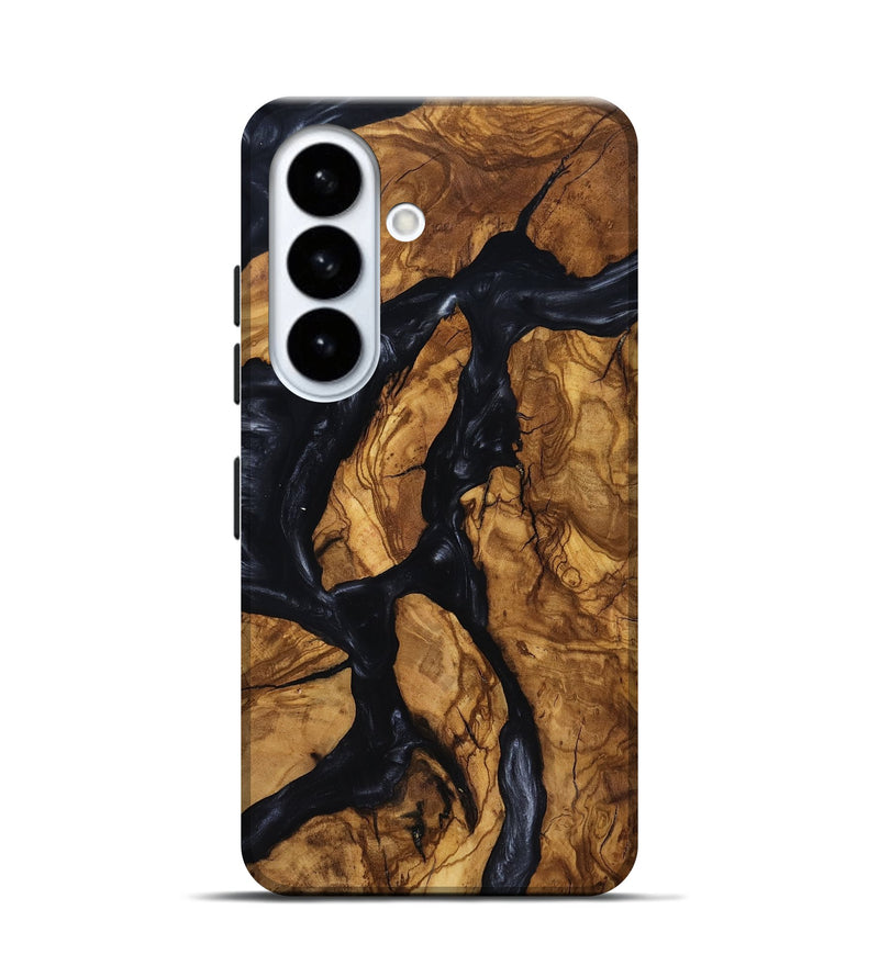 Galaxy S26 Wood Live Edge Phone Case - Jacey (Ancient Olive, 818741)