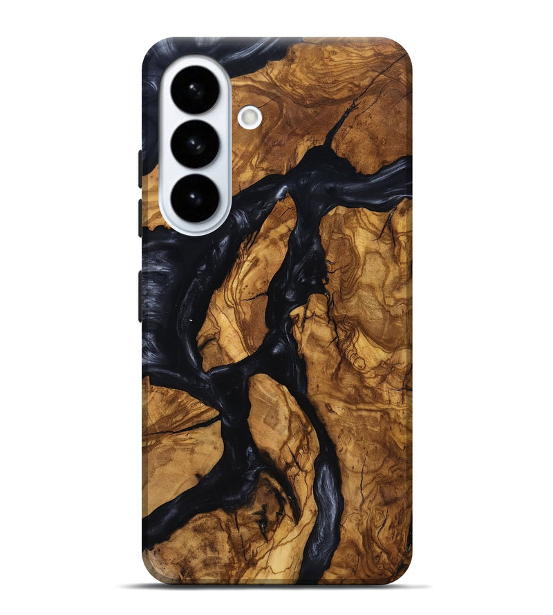 Galaxy S26 Plus Wood Live Edge Phone Case - Jacey (Ancient Olive, 818741)