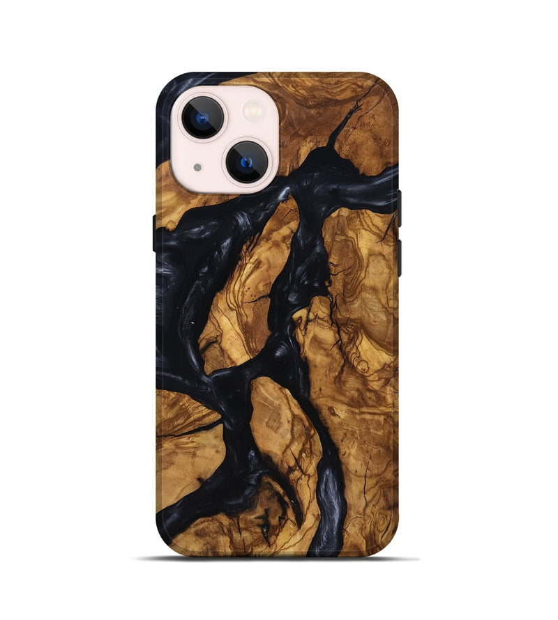 iPhone 13 mini Wood Live Edge Phone Case - Jacey (Ancient Olive, 818741)