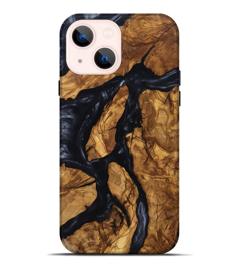 iPhone 14 Plus Wood Live Edge Phone Case - Jacey (Ancient Olive, 818741)
